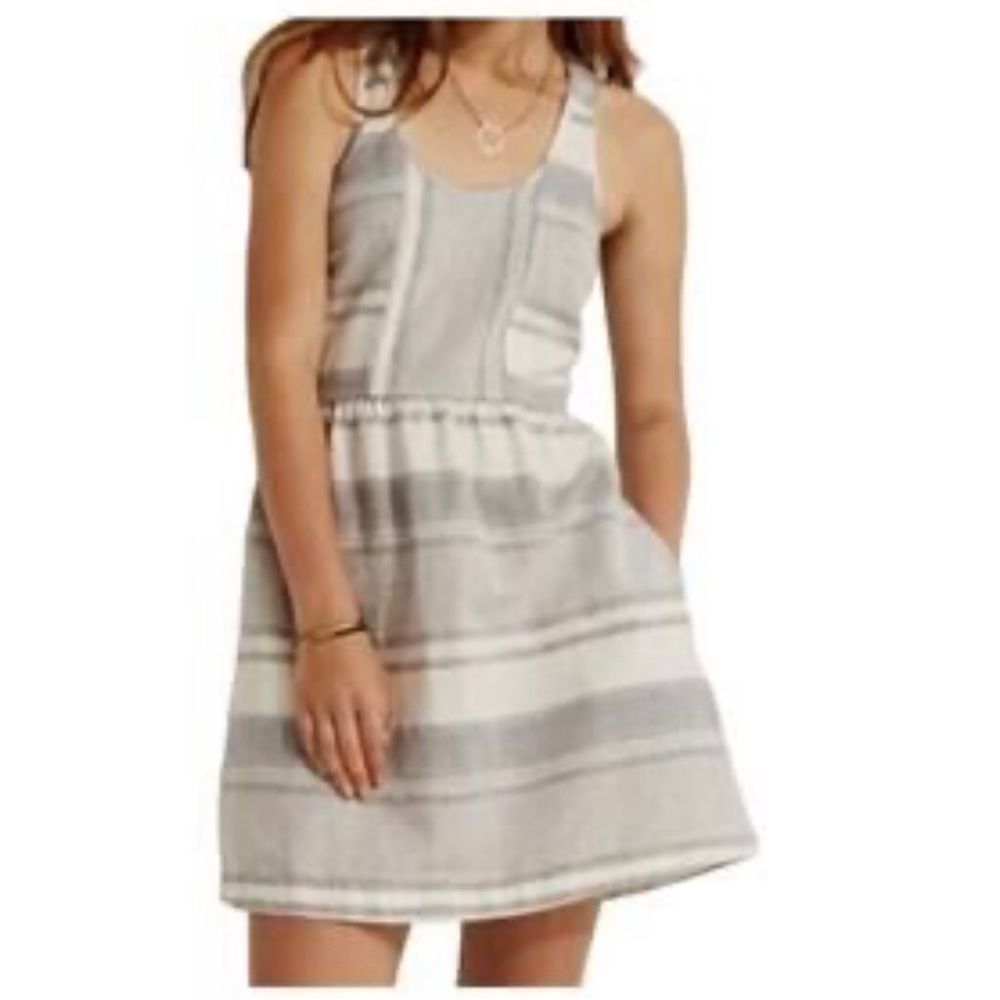 Lou & Grey Striped Dress - Gray and White
